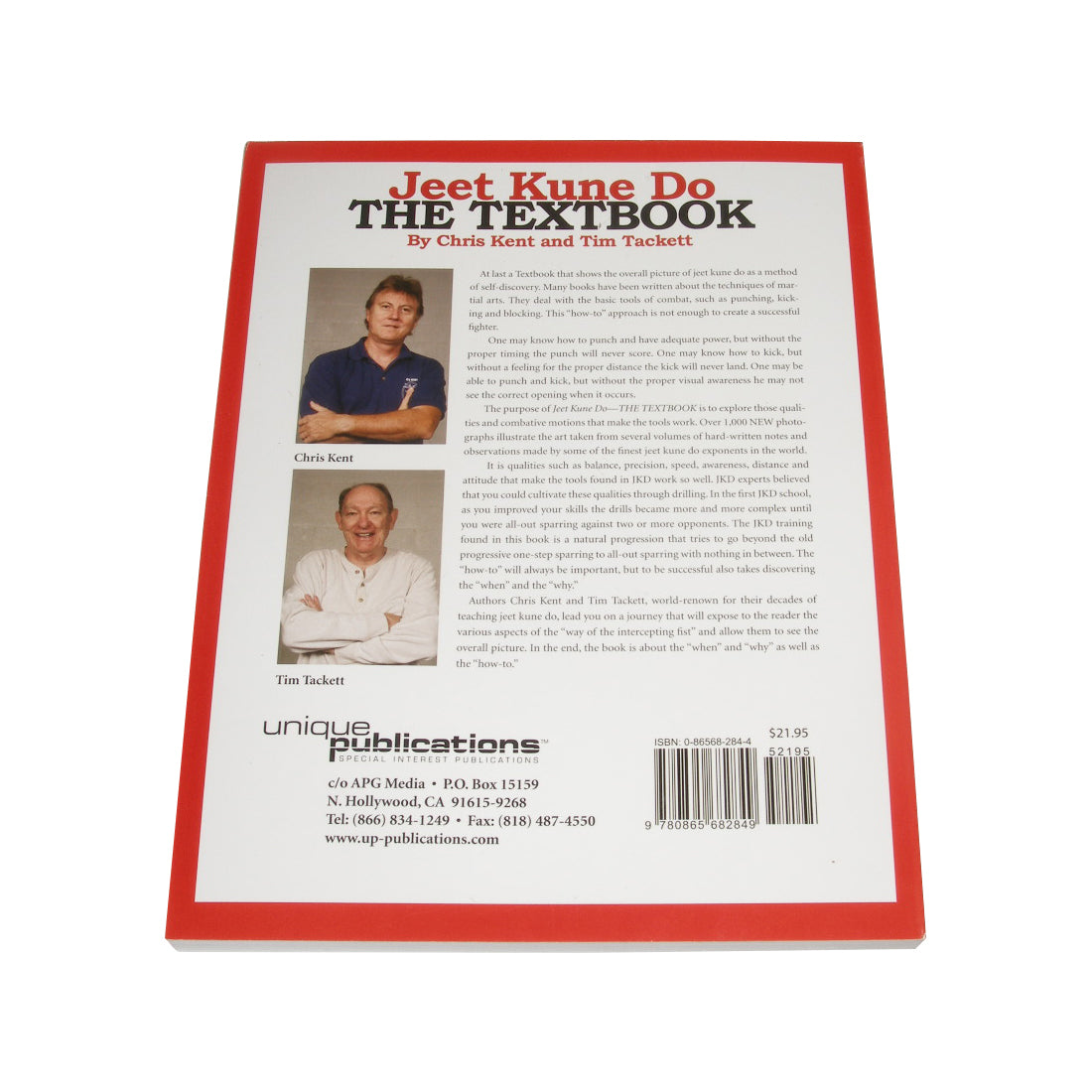 Jeet Kune Do Textbook Book Chris Kent & Tim Tackett