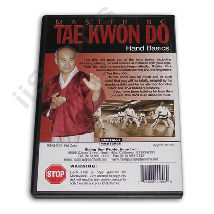 Mastering Tae Kwon Do Hand Basics DVD Jong Soo Park