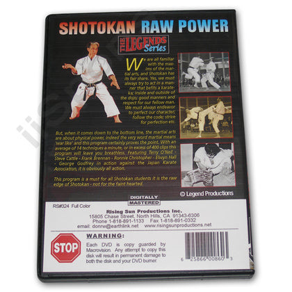 Legends Series Shotokan Raw Power DVD