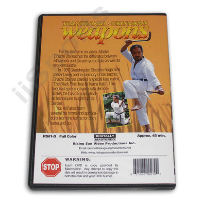 Traditional Okinawan Weapons Kobudo Kama Bo DVD Eihachi Ota