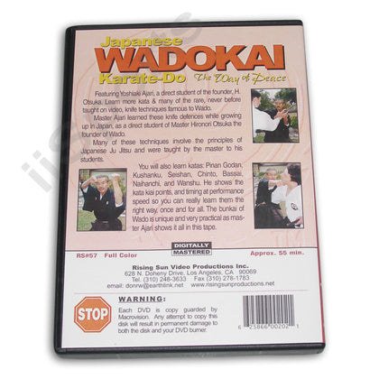 Wadokai Karate Do Knife Kata JuJitsu DVD Yoshiaki Ajari