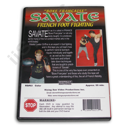 Savate French Foot Fighting kickboxing DVD Lester Griffins