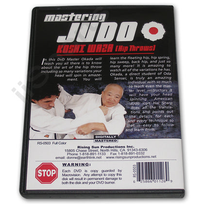 Mastering Judo #3 Koshi Waza Hip Techniques DVD Toshikazu Okada