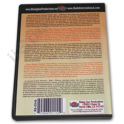 Ed Parker Chinese Kenpo Karate Training DVD Richard Planas kempo martial arts