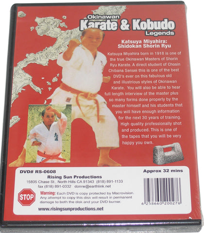 Okinawan Shidokan Shorin RyuKarate Kobudo #2 DVD Miyahira Shorin Ryu