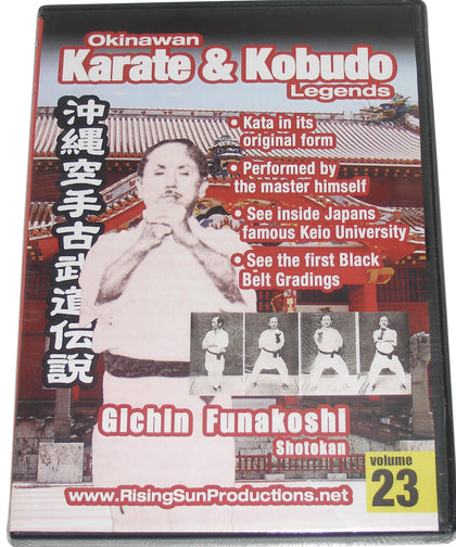 Okinawan Shotokan Karate & Kobudo Legends #23 DVD Gichin Funakoshi