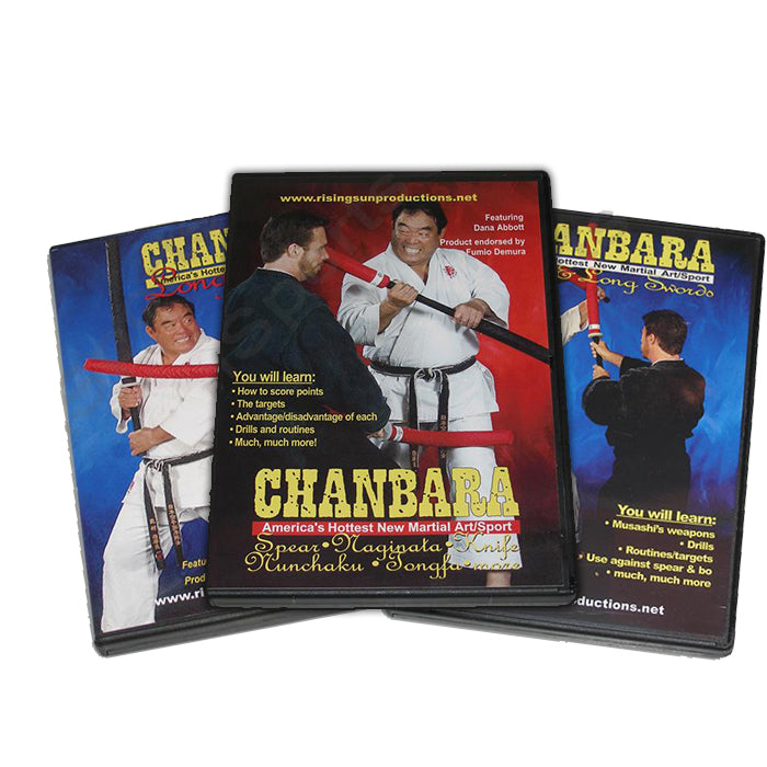 3 DVD SET Chanbara Sword Weapon Dana Abbot