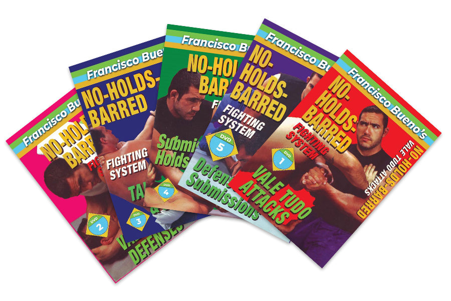5 DVD SET No Holds Barred Vale Tudo - Francisco Bueno MMA attacks sweeps defense