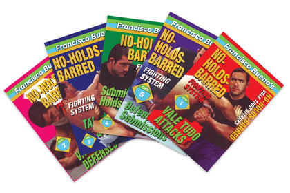 5 DVD SET No Holds Barred Vale Tudo - Francisco Bueno MMA attacks sweeps defense