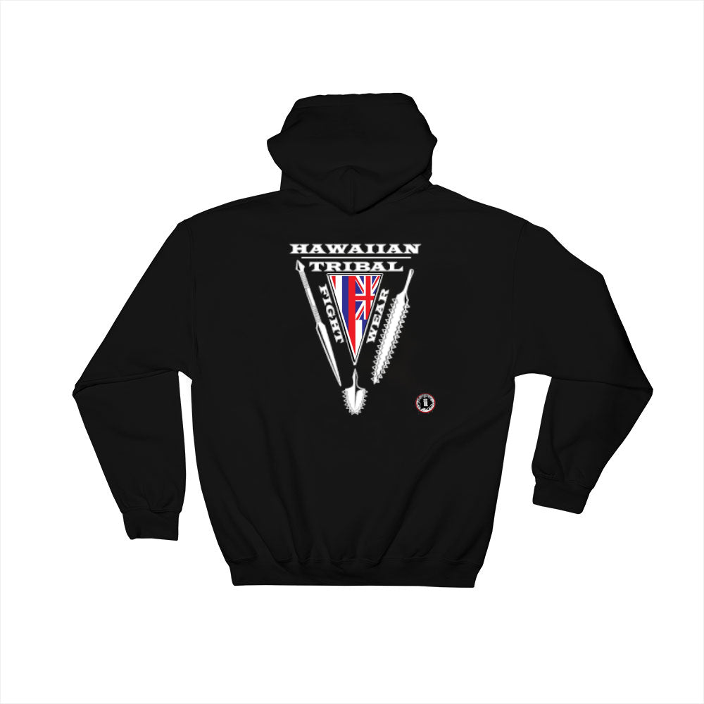 AT0607A Hawaiian Tribal Fightwear Hoodie Black Sweatshirt