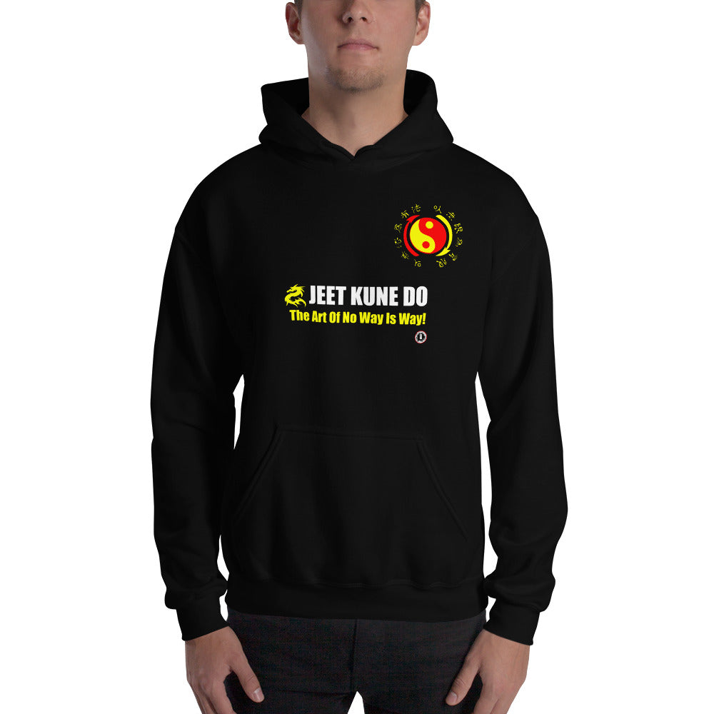 AT1005A Jeet Kune Do  'Art of No Way Is Way' Hoodie Black Sweatshirt