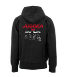 AT2205A Judoka 101 Uchi Mata Hoodie Black Sweatshirt