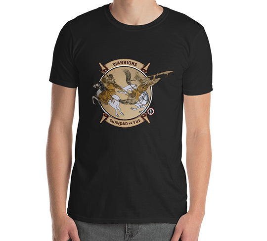 AT2500A Chinese Horsemen Warriors Guandao vs Yue T-Shirt kung fu martial arts