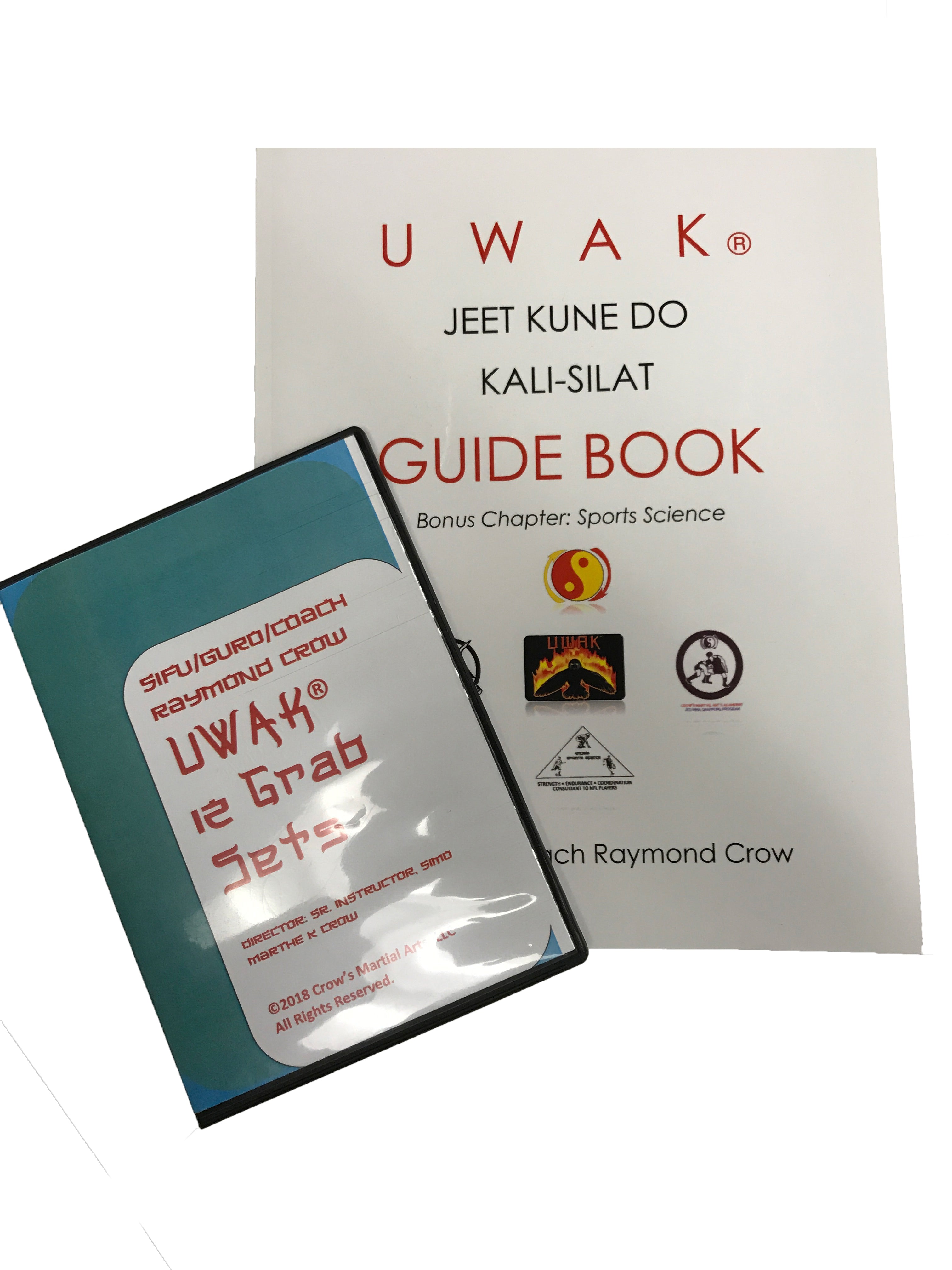 UWAK Jeet Kune Do Kali Silat Guidebook + Grab Set DVD Set Coach Raymond Crow
