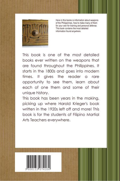 DIGITAL E-BOOK Weapons of the Philippines Book Marc Lawrence traditional weapons escrima kali
