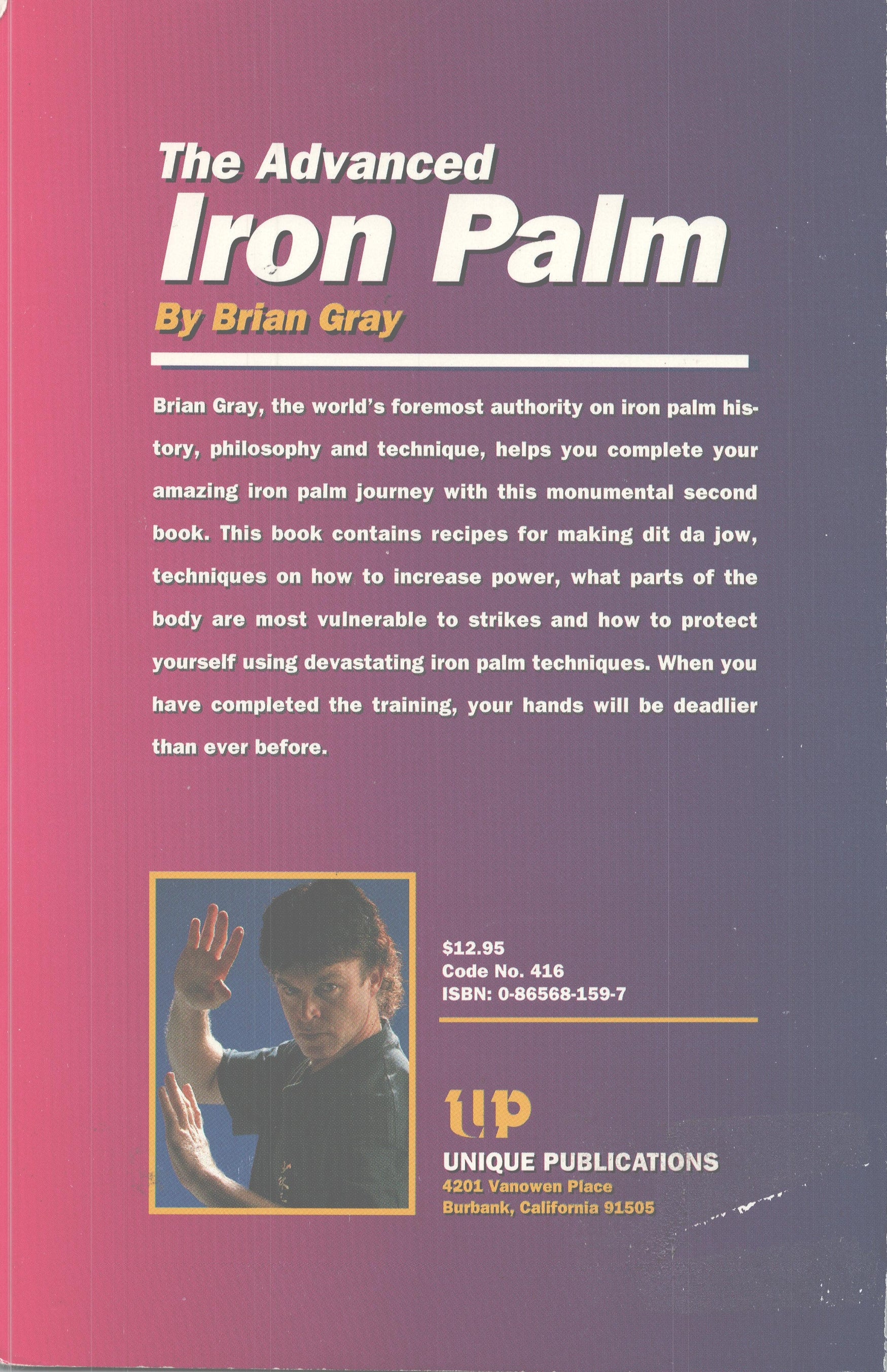 Advanced Iron Palm book by Brian Gray