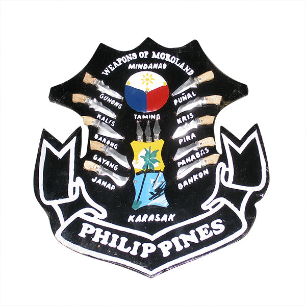 Filipino Plaque: Weapons of Moroland Philippines SMALL