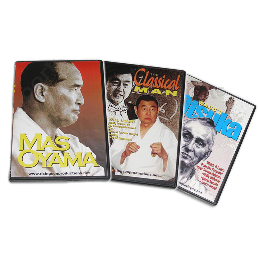 3 DVD SET Japanese Karate Masters