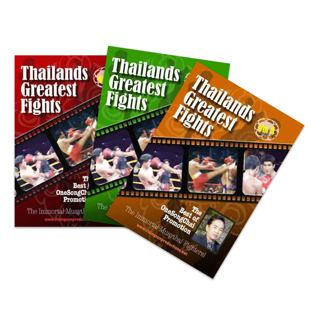 3 DVD Set Muay Thai Greatest Fights OneSongChai Promotions