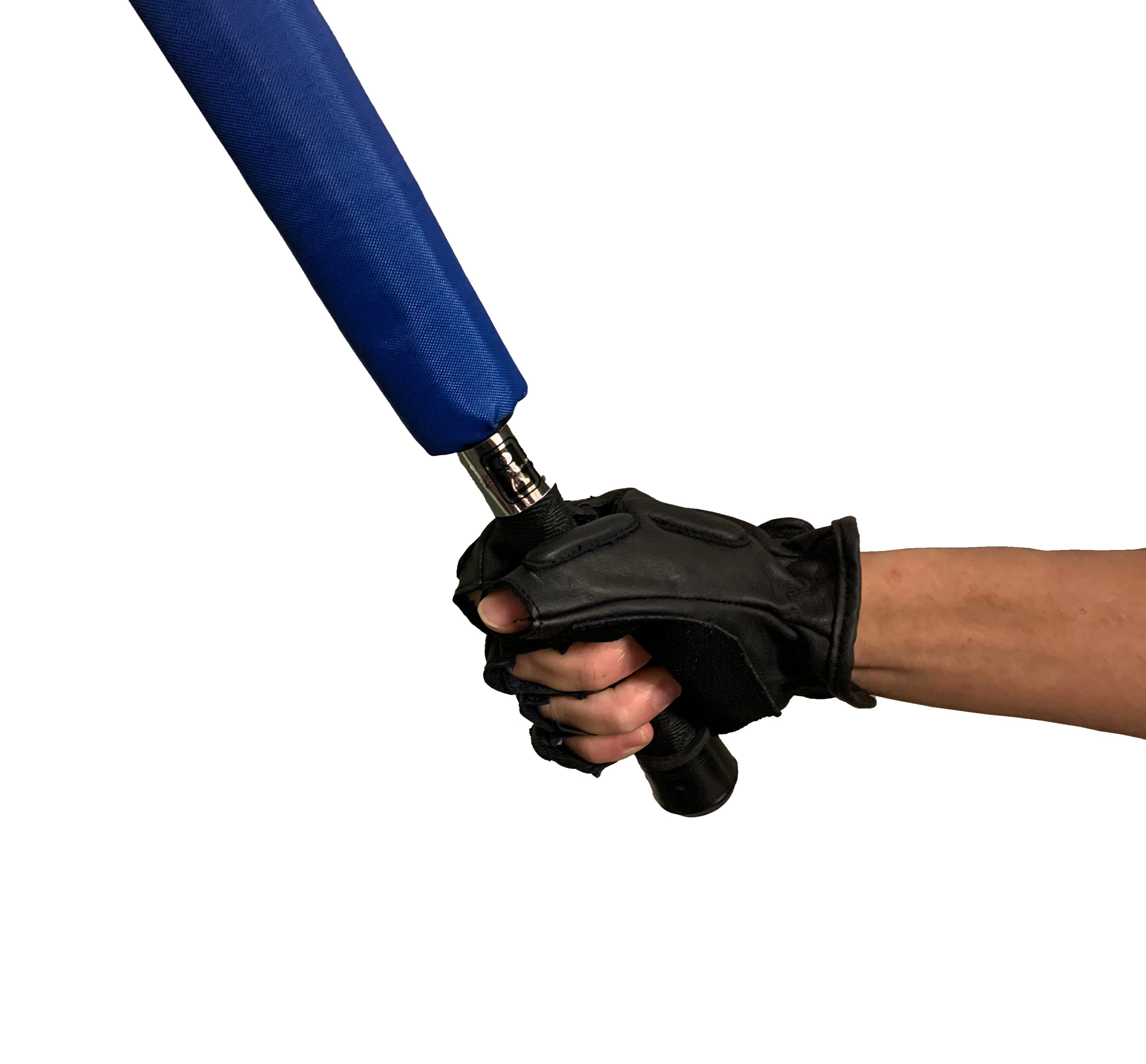 Escrima Kali Arnis Padded Stick Sparring Half Finger Leather Gloves