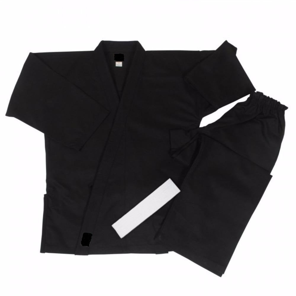 BLACK Mediumweight Karate Uniform Gi