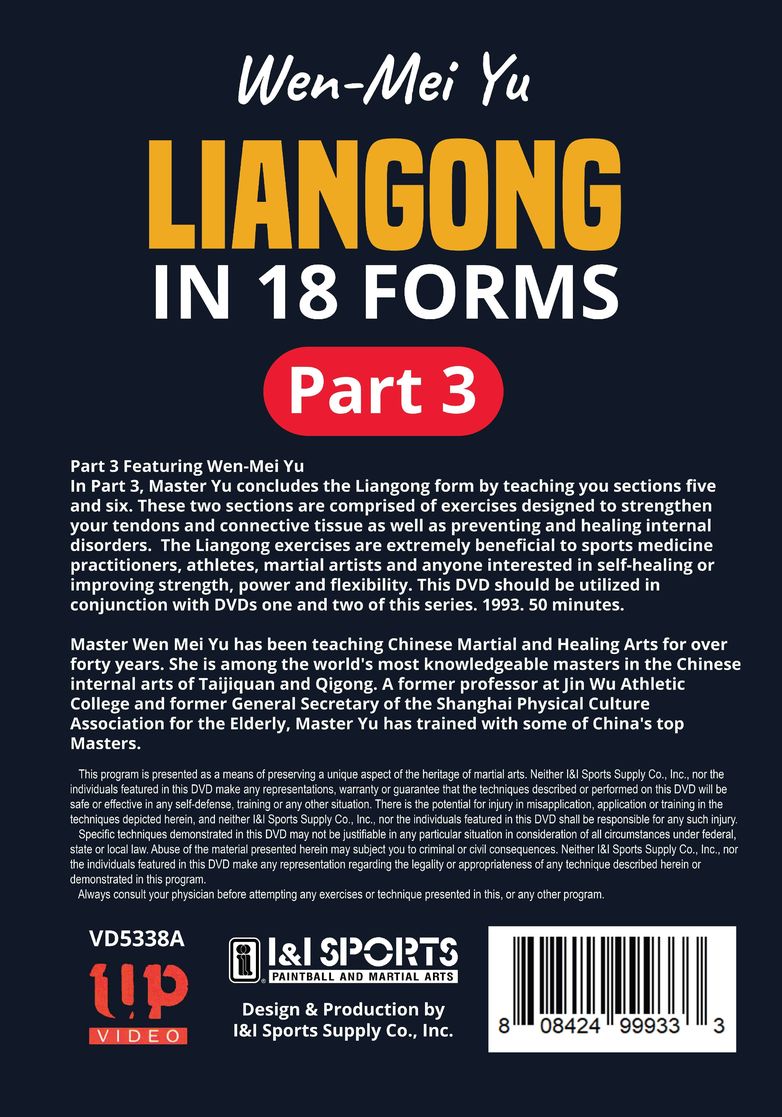 Liangong in 18 Forms #3 heal internal disorders Taijiquan Qigong DVD Wen-Mei Yu