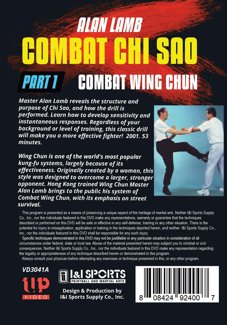 Wing Chun Combat Chi Sao #1 Close Quarters Fighting DVD Alan Lamb