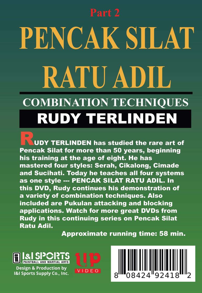 Indonesian Pencak Silat Ratu Adil #2 Pukulan forms 1 & 2 DVD Rudy Terlinden