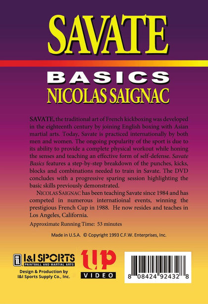2 DVD SET Savate Basics & Workout French Kickboxing DVD Champ Nicolas Saignac