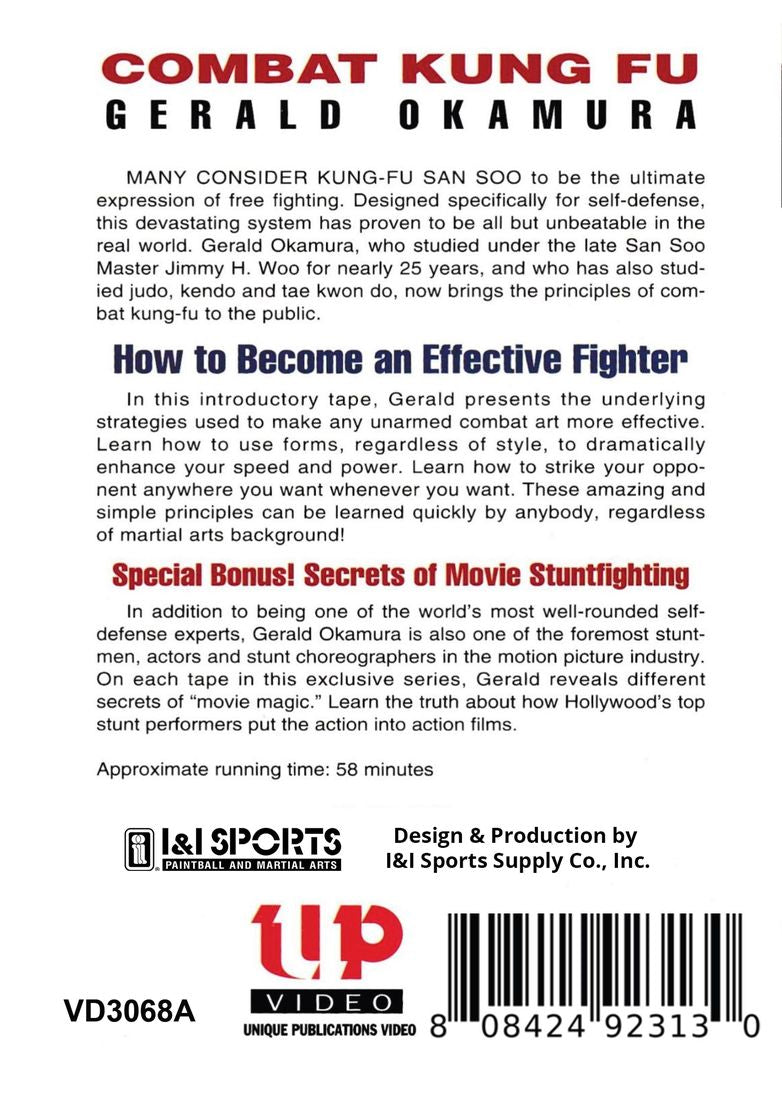 Combat Kung Fu San Soo: How to Become Effective Fighter DVD Gerald Okamura