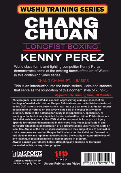 Chinese Chang Chuan Long Fist Boxing #1 DVD Kenny Perez Northern Style Kung Fu
