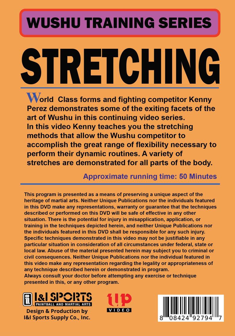 Wushu Stretching & Warmup DVD Kenny Perez Northern Style Kung Fu