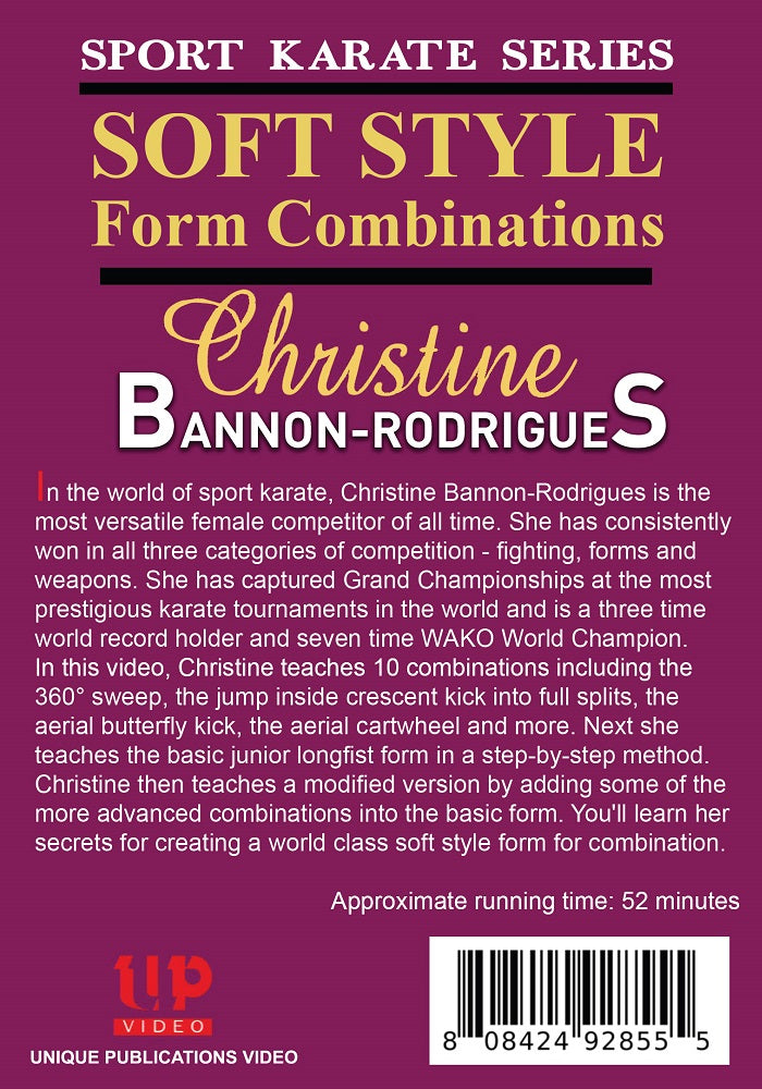 Soft Style Form Tournament Karate Combinations DVD Christine Bannon-Rodrigues