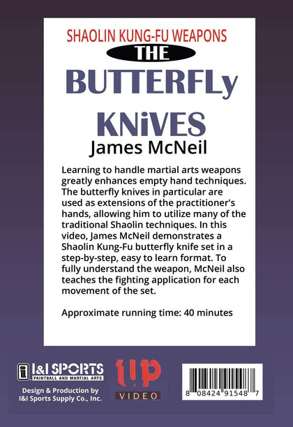 2 DVD SET Shaolin Kung Fu Weapons Staff Long Pole Butterfly Knives James McNeil