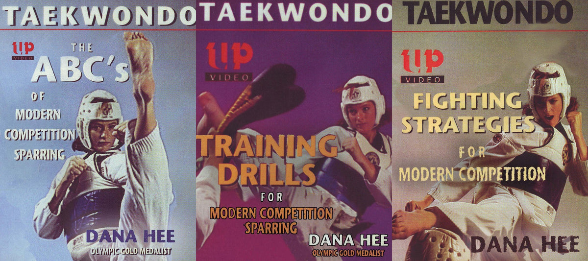 3 DVD SET Taekwondo Modern Competition Sparring Strategy Training Dana Hee
