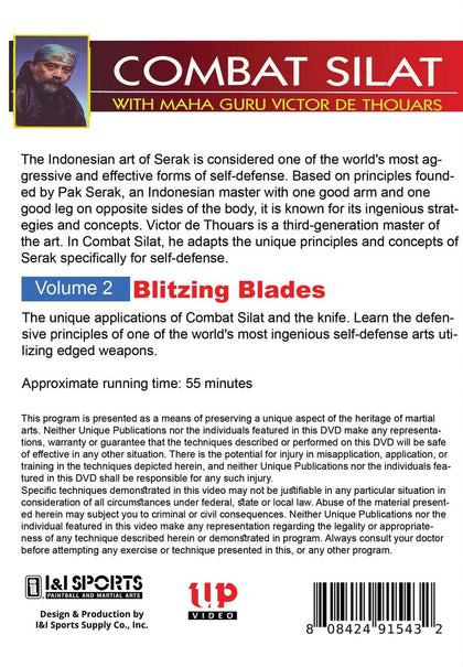 Indonesian Combat Pentjak Silat #2 Blitzing Blades DVD Victor deThouars sword