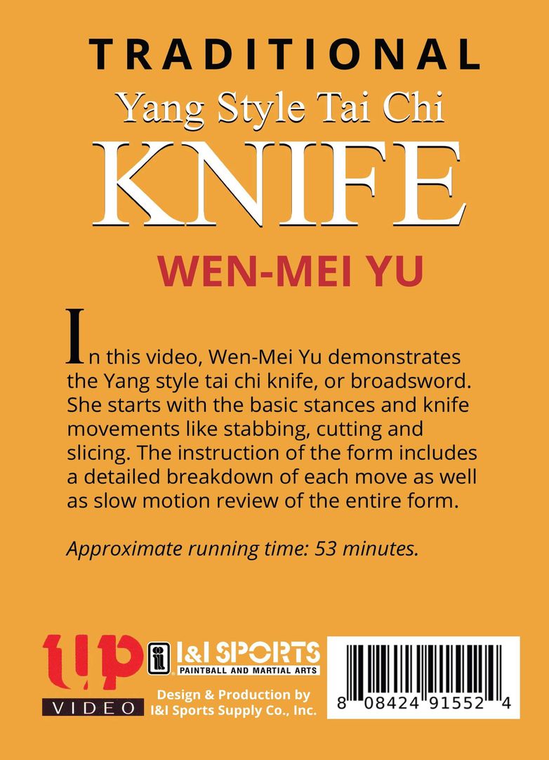 Traditional Yang Style Tai Chi Knife Sword Saber Broadsword DVD Wen-Mei Yu