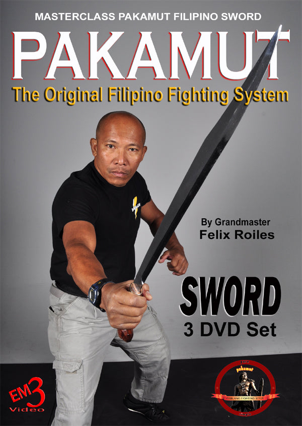 3 DVD Set Pakamut Filipino Martial Arts Sword Fighting System Felix Roiles kali