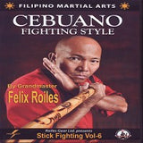 Filipino Martial Art Cebuano Stick Fighting #6 DVD GM Felix Roiles escrima kali