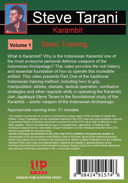 3 DVD Set Indonesian Karambit Knife - Indonesian Exotic Weapon Steve Tarani