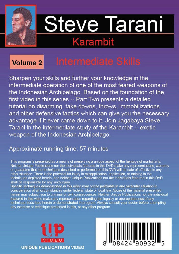 3 DVD Set Indonesian Karambit Knife - Indonesian Exotic Weapon Steve Tarani