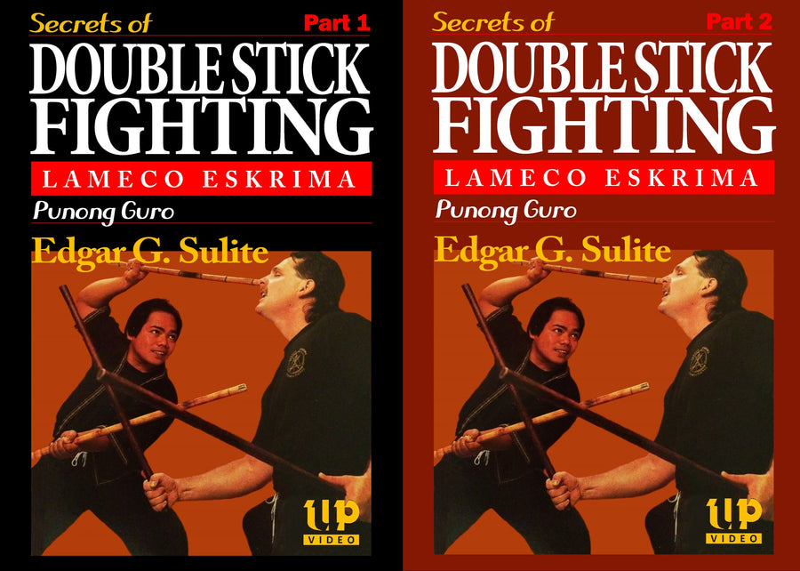 2 DVD Set Lameco Eskrima Secrets Double Stick Fighting Martial Arts Edgar Sulite