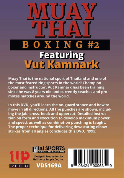 Muay Thai Boxing #2 Basic Footwork Punches & Elbows DVD Vut Kamnark wai kru