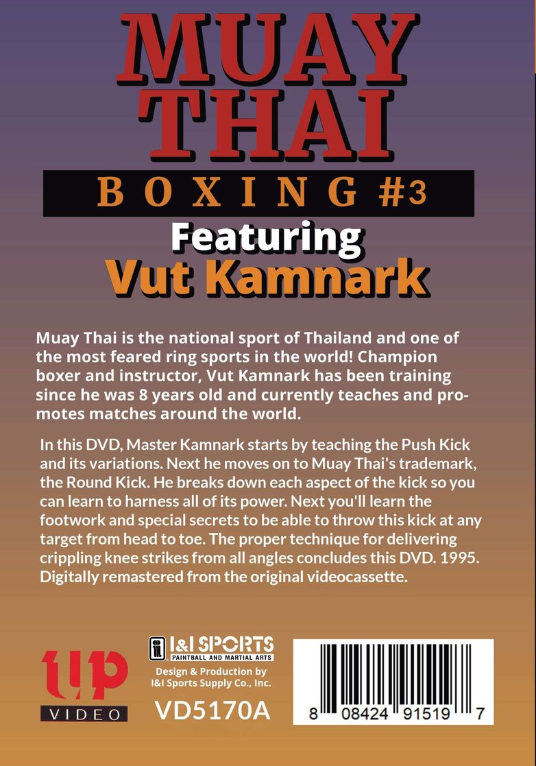 Muay Thai Kickboxing Boxing #3 Kicks & Knees DVD Vut Kamnark