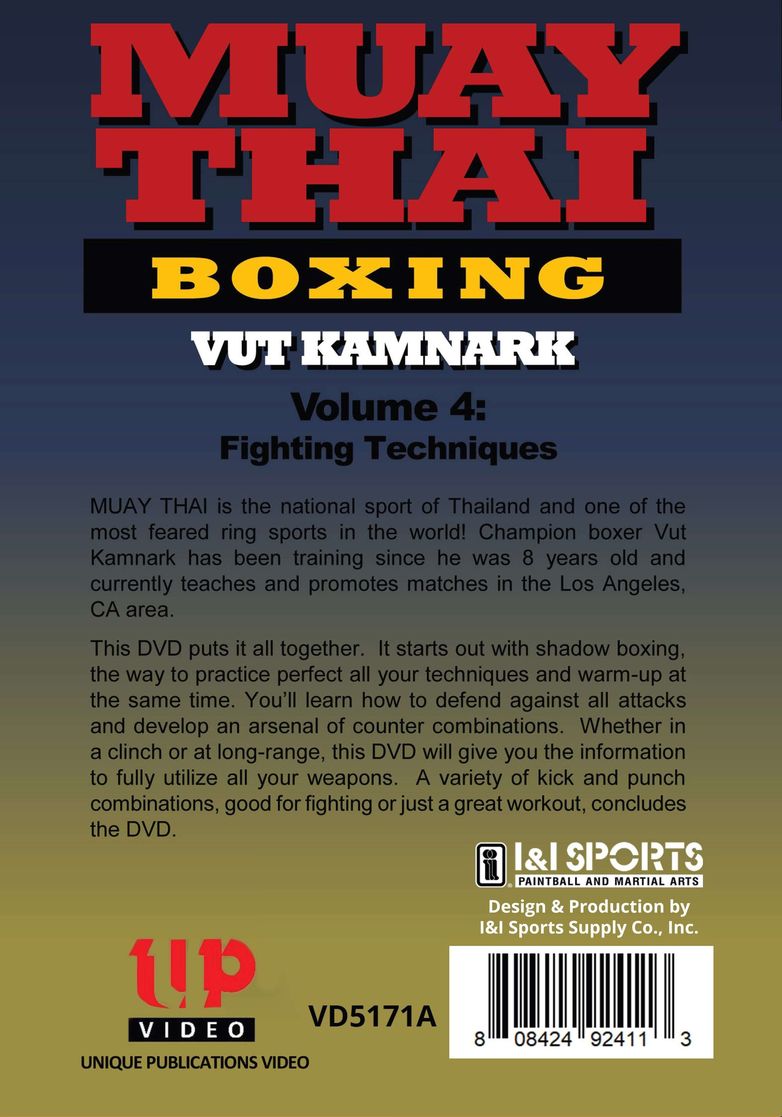 Muay Thai Boxing #4 Fighting Techniques combos counters strikes DVD Vut Kamnark