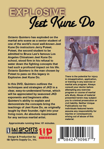 Explosive Bruce Lee Jeet Kune Do DVD Octavio Quintero Jerry Poteet jun fan mma