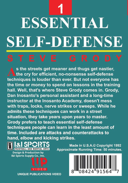 4 DVD SET Essential Self-Defense by Steve Grody mma filipino martial arts kali