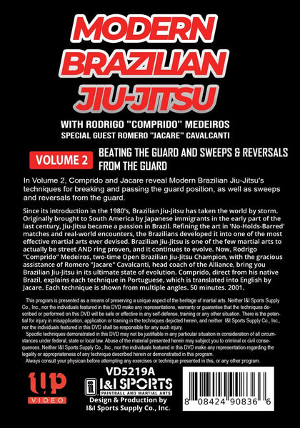 Modern Brazilian Jiu Jitsu #2 Beating the Guard DVD Rodrigo Comprido Medeiros