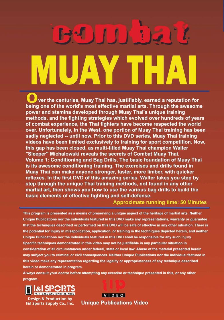 Combat Muay Thai #1 Conditioning & Bag Drills DVD Walter Michalowski kickboxing
