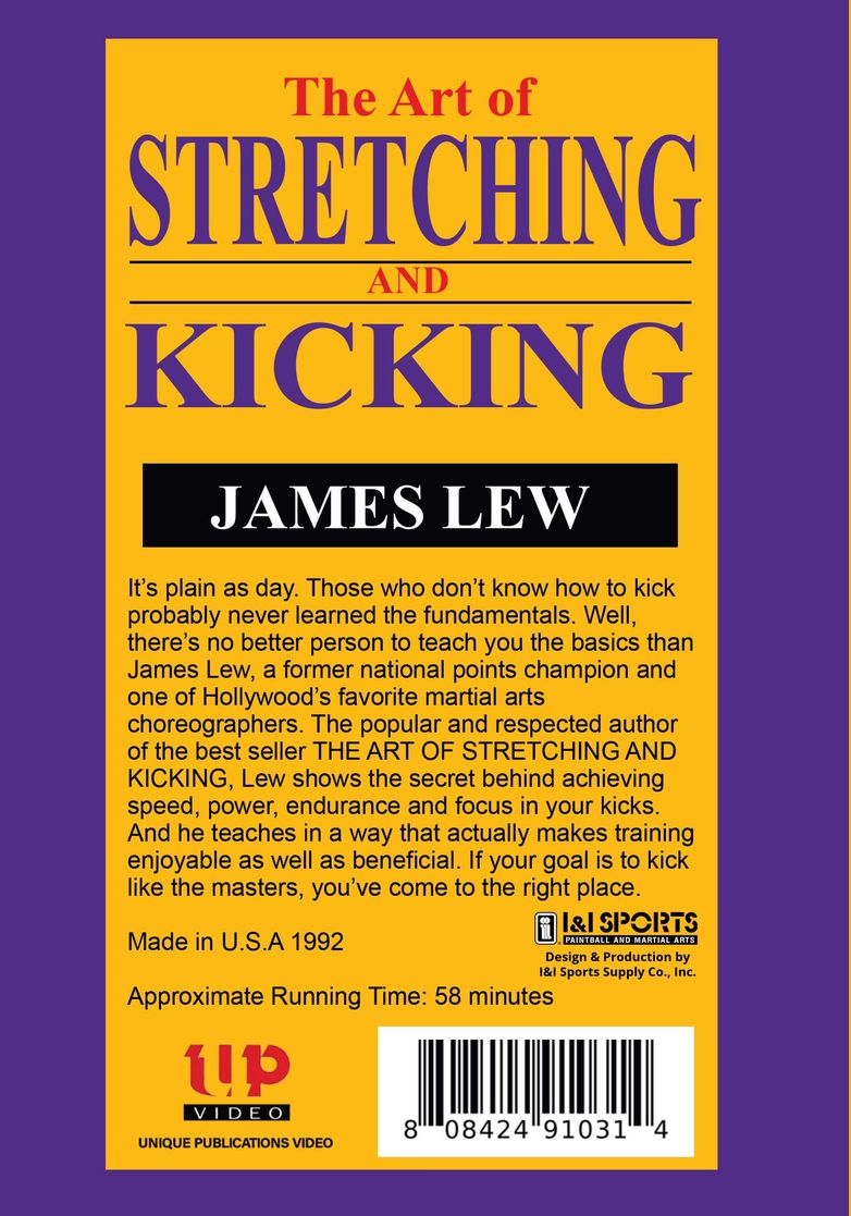 Art of Stretching & Kicking conditioning DVD James Dragonmaster Lew martial arts